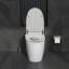 Toilette Smart Bidet avec siège chauffant, chasse automatique, chasse d'eau à capteur de pied