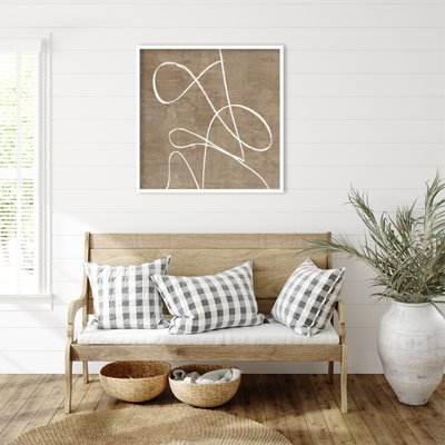 Swooping Lines  by PI Studio Wood Framed Wall Art Print