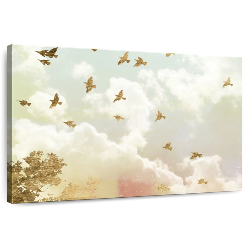 Brampt Golden Flight I, 24" H x 36" W