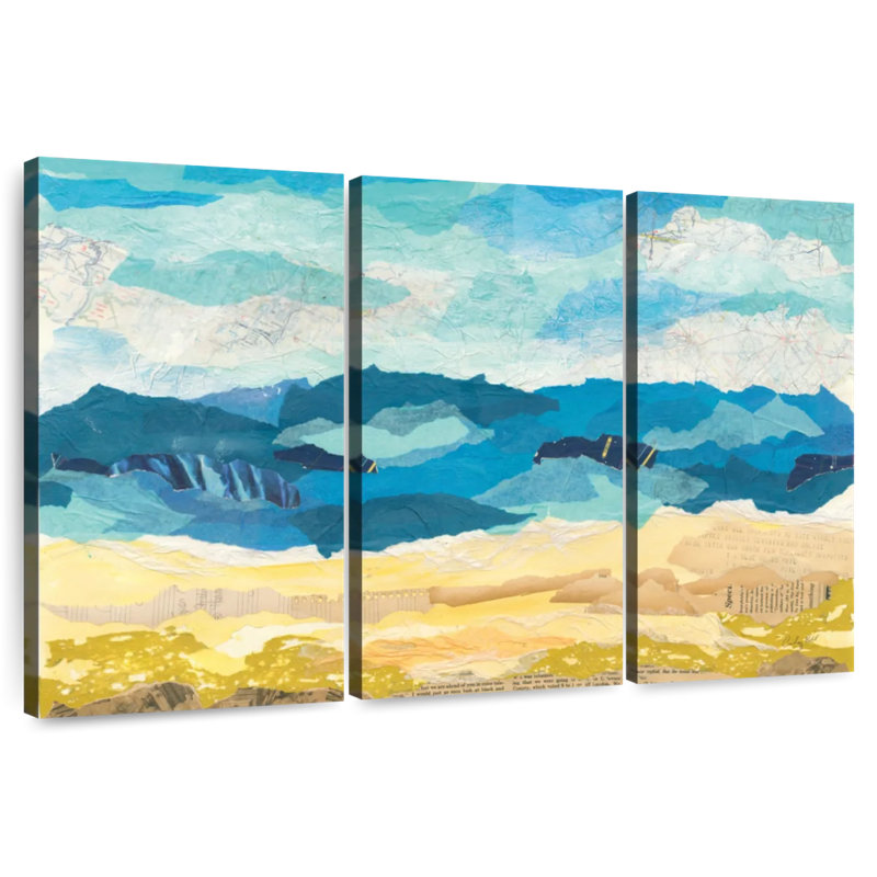 Avery abstrait bord de mer I, H 36 po x l 57 po