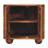 Solid Wood Solis Fluted Cabinet,Brown,2-Drawers
