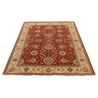 One of kind Hand-Knotted Jamshidpour Copper Rug 6'7" x 9'4"