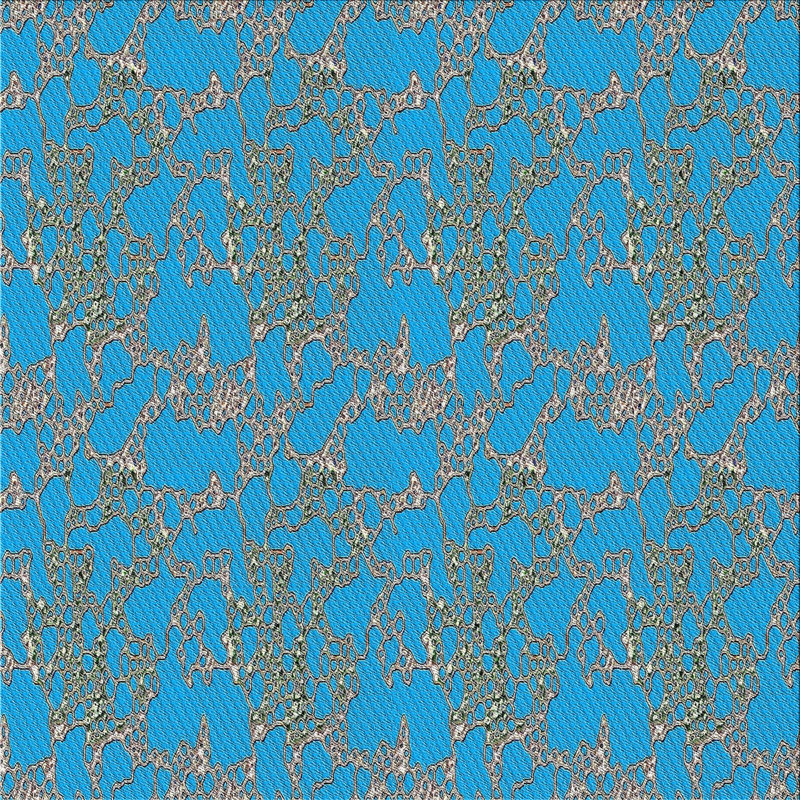 Tapis bleu ciel, Carré 8 pi