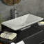 Lavabo de salle de bain rectangulaire pour bateau bliss stone
