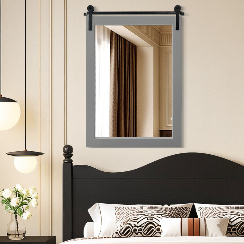 Miroir d'appoint mural, Gris