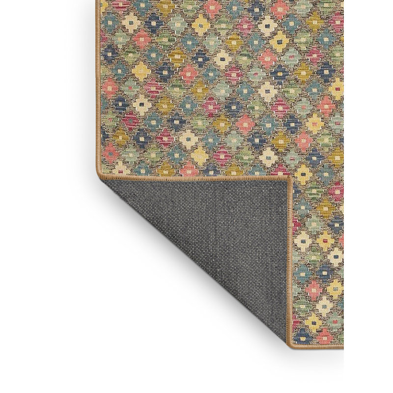 Tapis abstrait gris / orange, Rectangle 3 pi x 5 pi