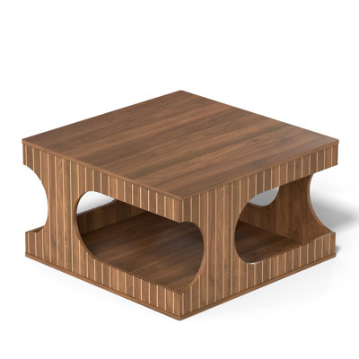 Farmhouse Square Coffee Table With Storage