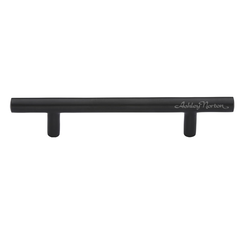 Cabinet 8" Center to Center Bar Pull, Flat Black, 6"