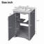 Meuble-lavabo de salle de bain Shaker de 20 pouces avec porte à fermeture douce-2131098033-2131098034