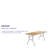 Marcott Rectangular Wood Folding Table with Metal Edges and Corner Guards-12526581