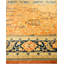 Tapis orange noué à la main unique 9 pi 1 po x 12 pi 5 po Vibha Eclectic