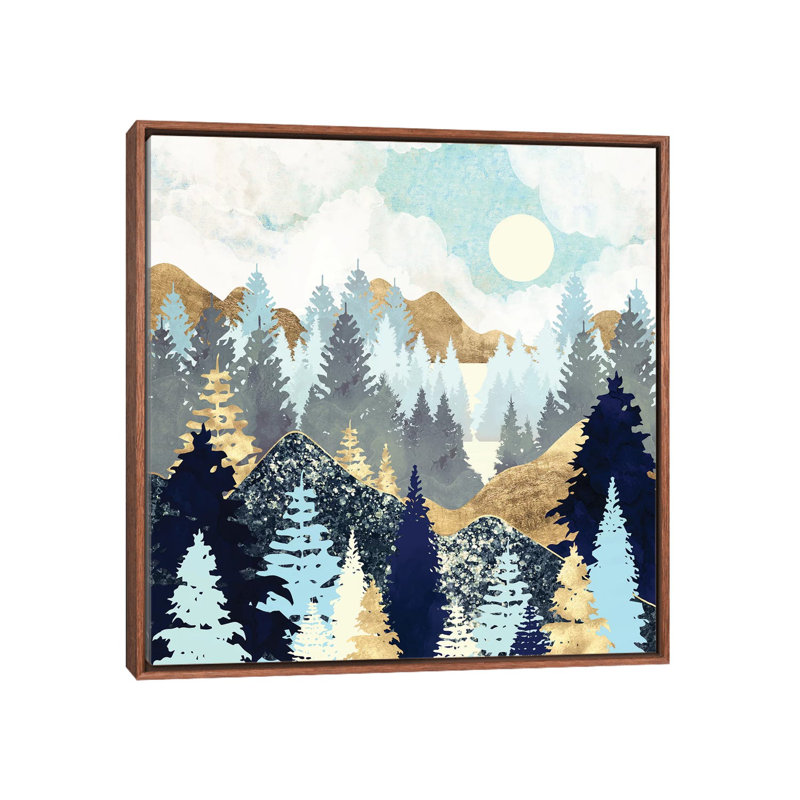 " Forest Vista ", 26" H x 26" W x 1.5" D, Brown Floater Framed