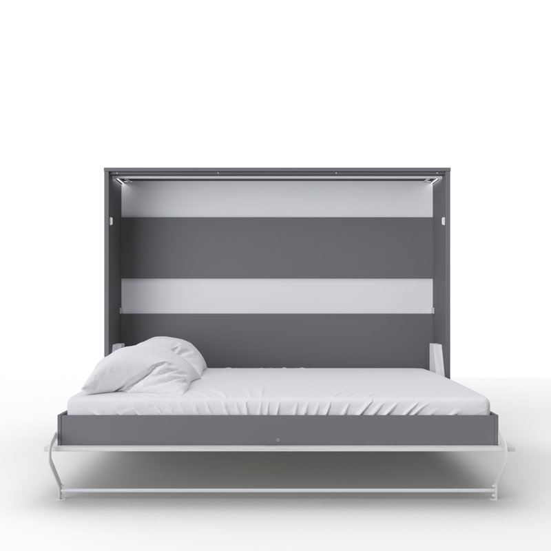 Ayvri EU Kingsize - 160 X 200 Cm Bed, White/Dark Grey
