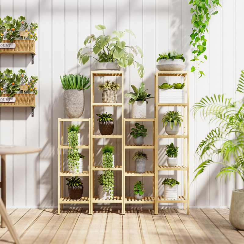 Vallarie Bamboo Bathroom Shelves, Natural / unfinished