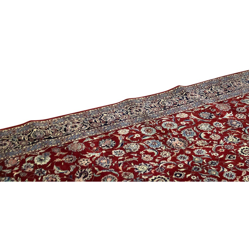 Wool Oriental Area Rug in Navy