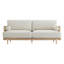Canapé rembourré en canne naturelle l 78,75 po Ahlea