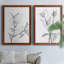 CHARCOAL FOLIAGE I - impression 2 pièces-103841428-103841417