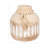 Stylish Round Wood Table Vase with Tassel Accent for Home Decor - Modern Flower Vase for Office, Tabletops, and Living Room - 8"-2087847646