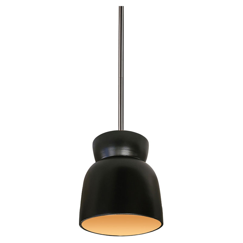 (6) Luminaire suspendu en forme de sablier, Nickel brossé, Or champagne
