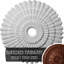 Médaillon de plafond floral Endurathane, DE 23 1/2 po x P 2 3/4 po, fini craquelé acajou peint à la main-28582549