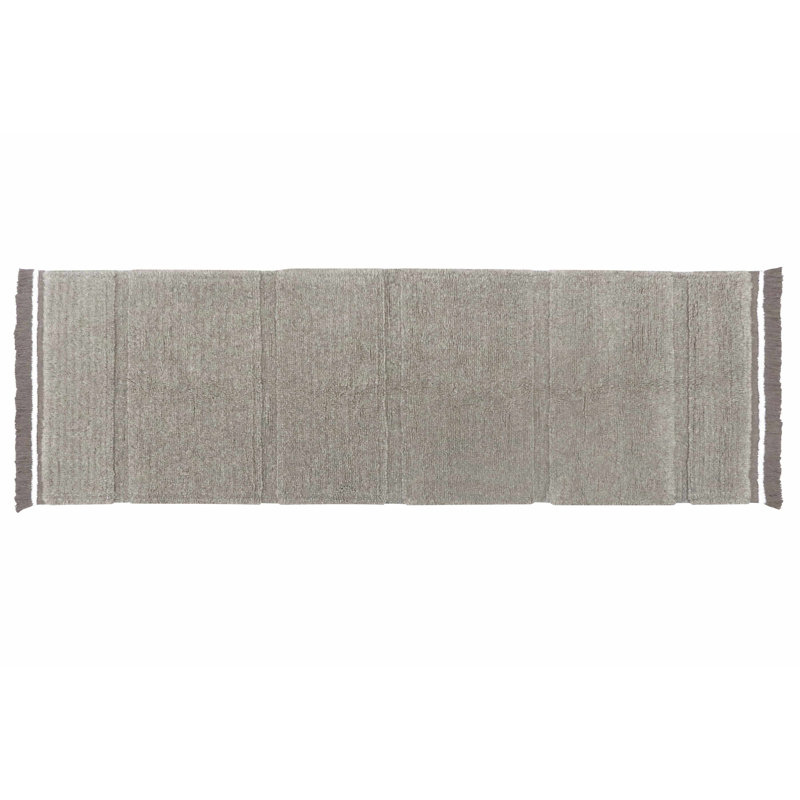 Sheep of the World Handmade Cotton and Wool Area Rug, Runner 2'7" x 7'6"