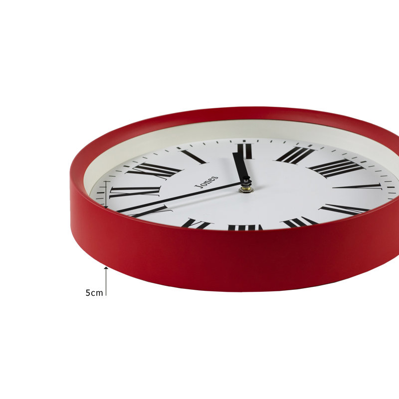 Heartbeat Acrylic Wall Clock, Red