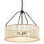 Lustre perlé 4 lumières 4 lumières Dia 22 pouces