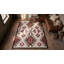 Antique Native American Tribal Geometric Patterned Flat Weave Navajo Area Rug