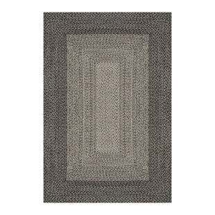 Reneen Small Handwoven Rectangular Indoor/Outdoor Rug in Slate