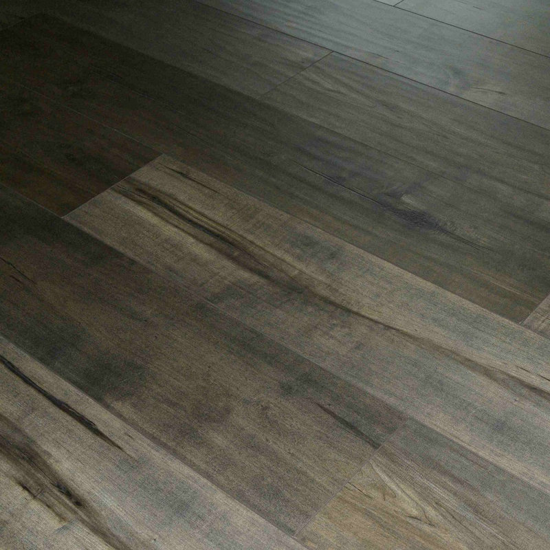 Natural Pine 7.7" x 48" x 12mm AC4 Laminate Flooring, Roasted Brown