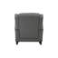 Chaise berçante avec accoudoirs évasés