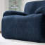 Fauteuil en chenille rembourré avec sièges profonds-1572043540