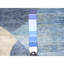 Tapis bleu en laine New Age Talibah One-of-a-Kind 8 pi 2 po x 9 pi 7 po