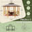 15 Ft. W X 15 Ft. D Outdoor Hardtop Gazebo, Octagonal Gazebo,galvanized Steel Canopy