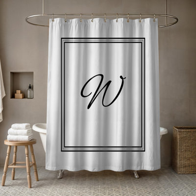 Kriebel Striped Single Shower Curtain