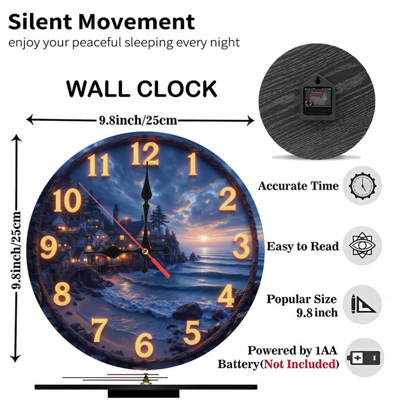 Horloge murale Ocean Sunset