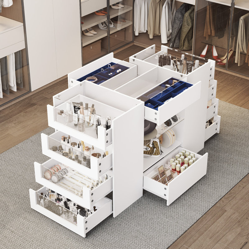 Closet Island With 12 Drawers