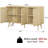 47.2" Rattan Sideboard Buffet Cabinet with 3 Doors, Boho Storage Cabinet with Adjustable Shelves, Console Table for Living Room, Dining Room, Entryway, Coffee Bar-934448273