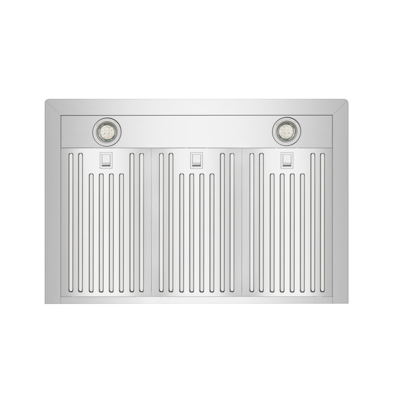 30" Stainless Steel Wall Mount Range Hood with Touch Controls