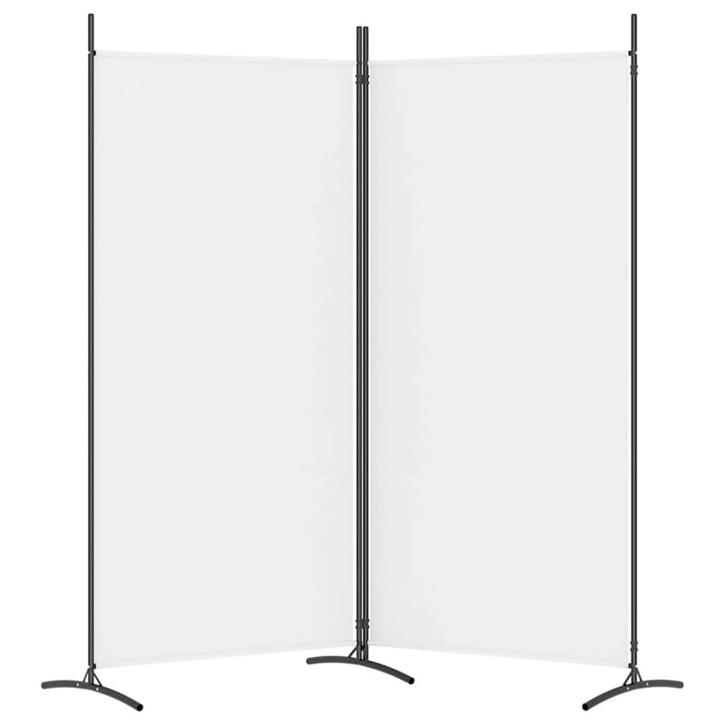 Paravent 2 panneaux en tissu pliable 68,9 x 70,9 po, White
