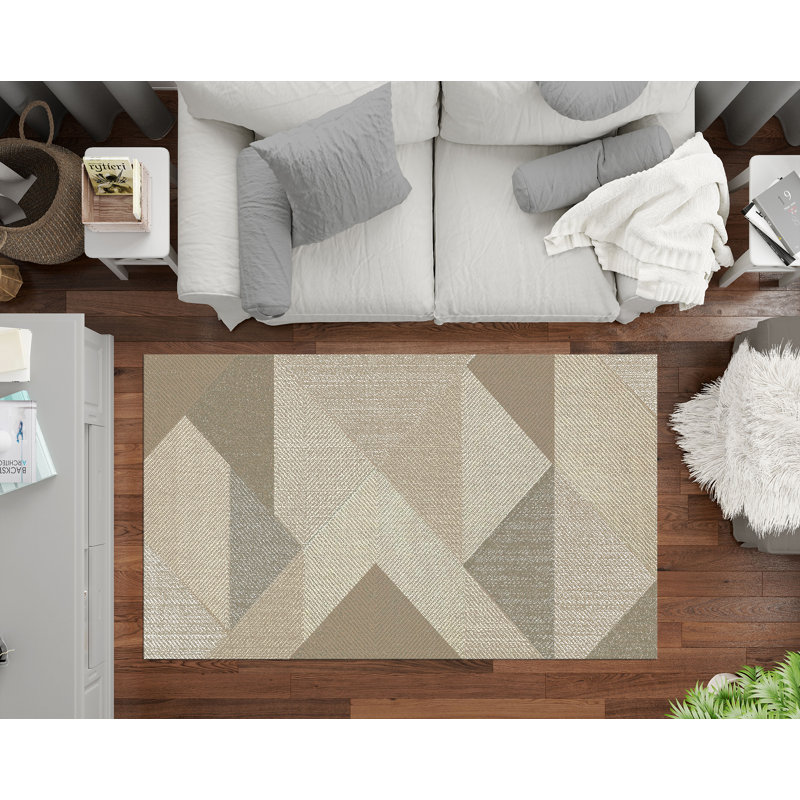 Aundra Geometric Area Rug, Rectangle 160 x 230cm