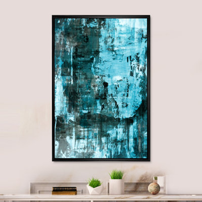 Art abstrait bleu, art abstrait bleu