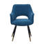 Ensemble de 2 chaises d'appoint en tissu avec pieds en fer et sièges en velours bicolore pour une utilisation polyvalente à la maison
