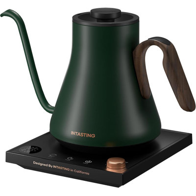 Gooseneck Electric Kettle, ±1? Temperature Control, Stainless Steel Inner, Quick Heating, for Pour Over Coffee, Brew Tea, Boil Hot Water, 0.9L (Forest -  SOSHNA, B0DGPL1GNS0001