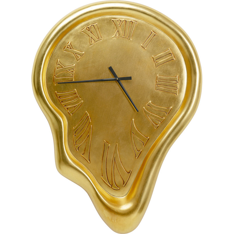 Wall Clock Big Drop Gold 92x127cm