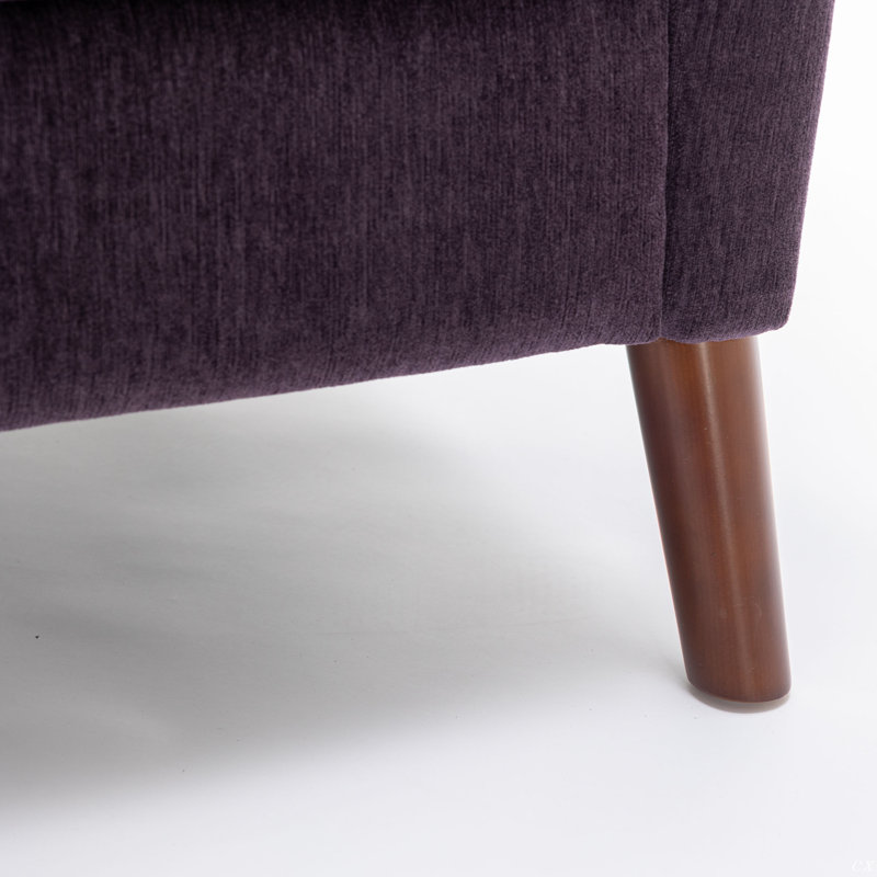 Libeth Upholstered Recliner, Purple Chenille