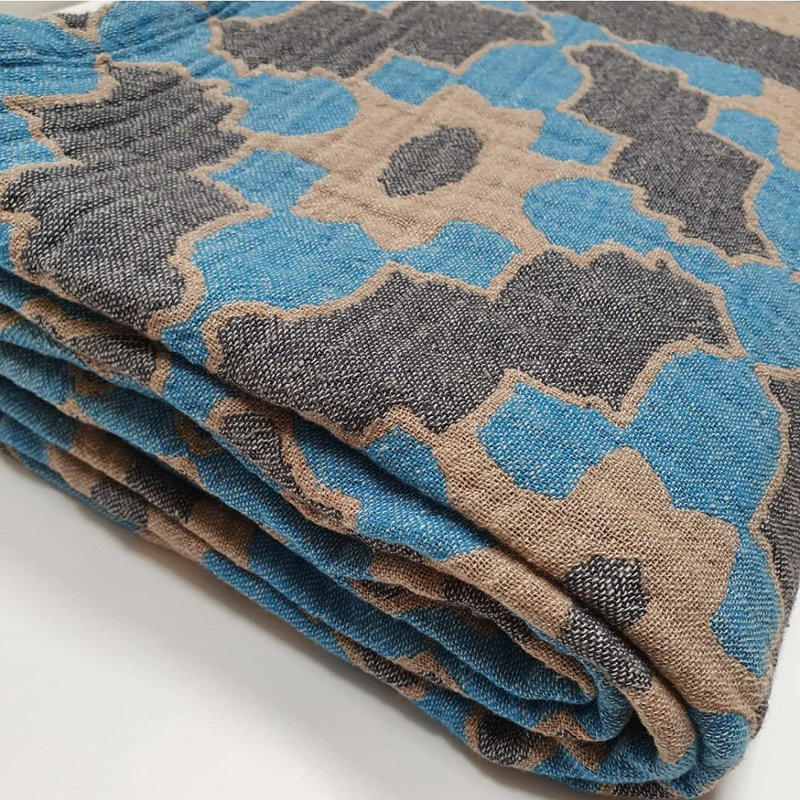 Marylou Throw Blanket, W220 x L245cm, Blue