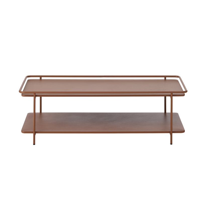 Teige Coffee Table with Storage, Terracotta