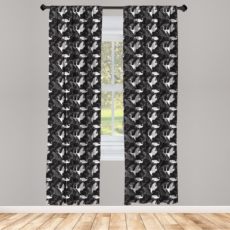 Crane Semi-Sheer Rod Pocket Sliding Panel, 28" x 95"