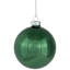 Ornements de Noël en verre aigue-marine mat et brillant 9 carats 9 po 3 po (80 mm)